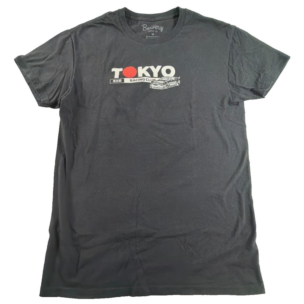 Tokyo Racing Club JDM Bowery Supply Co Black Japan Hashiriya Graphic Tee Med